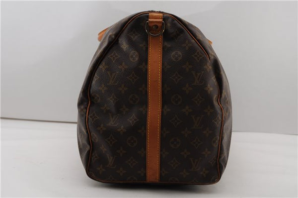 Authentic Louis Vuitton Monogram Keepall Bandouliere 60 M41412 Boston Bag 4998F