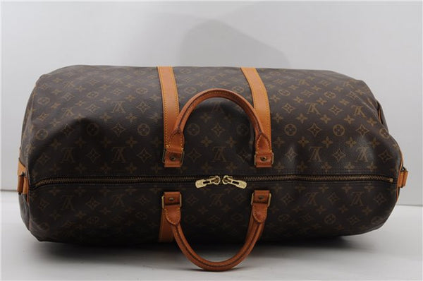 Authentic Louis Vuitton Monogram Keepall Bandouliere 60 M41412 Boston Bag 4998F