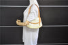 Authentic Louis Vuitton Vernis Biscayne Bay PM Shoulder Bag M91187 Ivory 4999E