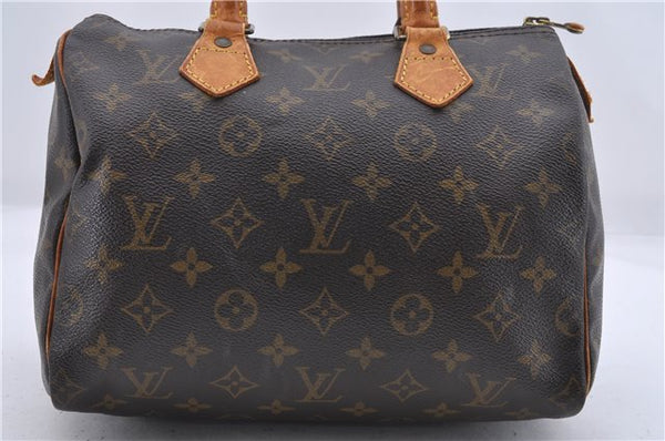 Authentic Louis Vuitton Monogram Speedy 25 Boston Hand Bag Purse M41528 LV 5000D