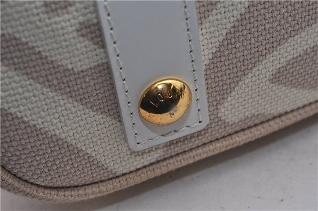 Authentic Louis Vuitton Cruise Line Tahitienne PM Tote Bag Beige M95674 LV 5000E