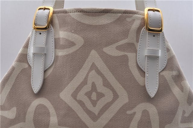 Authentic Louis Vuitton Cruise Line Tahitienne PM Tote Bag Beige M95674 LV 5000E