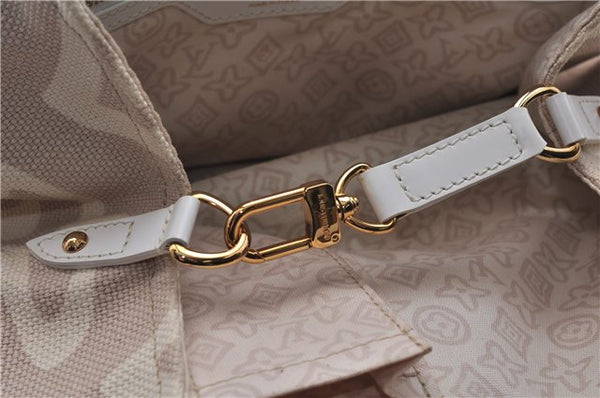 Authentic Louis Vuitton Cruise Line Tahitienne PM Tote Bag Beige M95674 LV 5000E