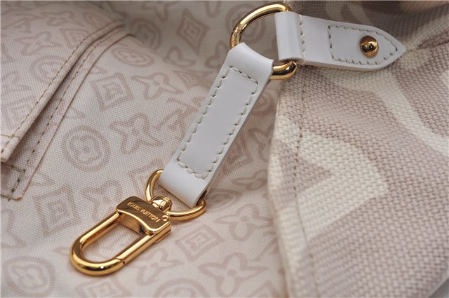 Authentic Louis Vuitton Cruise Line Tahitienne PM Tote Bag Beige M95674 LV 5000E