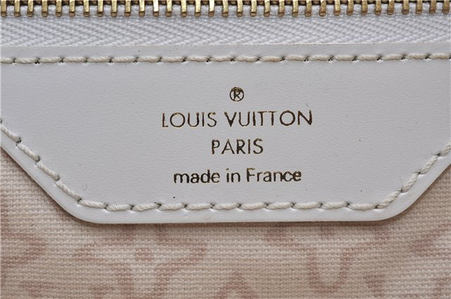 Authentic Louis Vuitton Cruise Line Tahitienne PM Tote Bag Beige M95674 LV 5000E