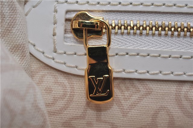 Authentic Louis Vuitton Cruise Line Tahitienne PM Tote Bag Beige M95674 LV 5000E