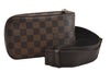 Authentic Louis Vuitton Damier Geronimos Waist Body Bag N51994 LV 5000F