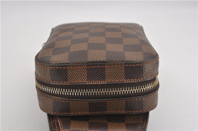 Authentic Louis Vuitton Damier Geronimos Waist Body Bag N51994 LV 5000F