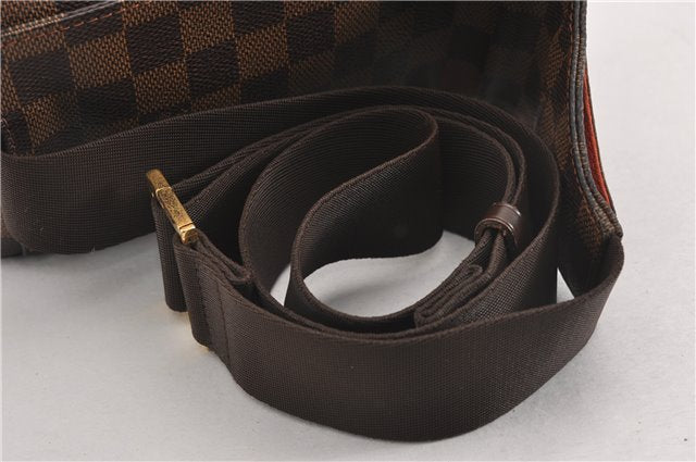 Authentic Louis Vuitton Damier Geronimos Waist Body Bag N51994 LV 5000F