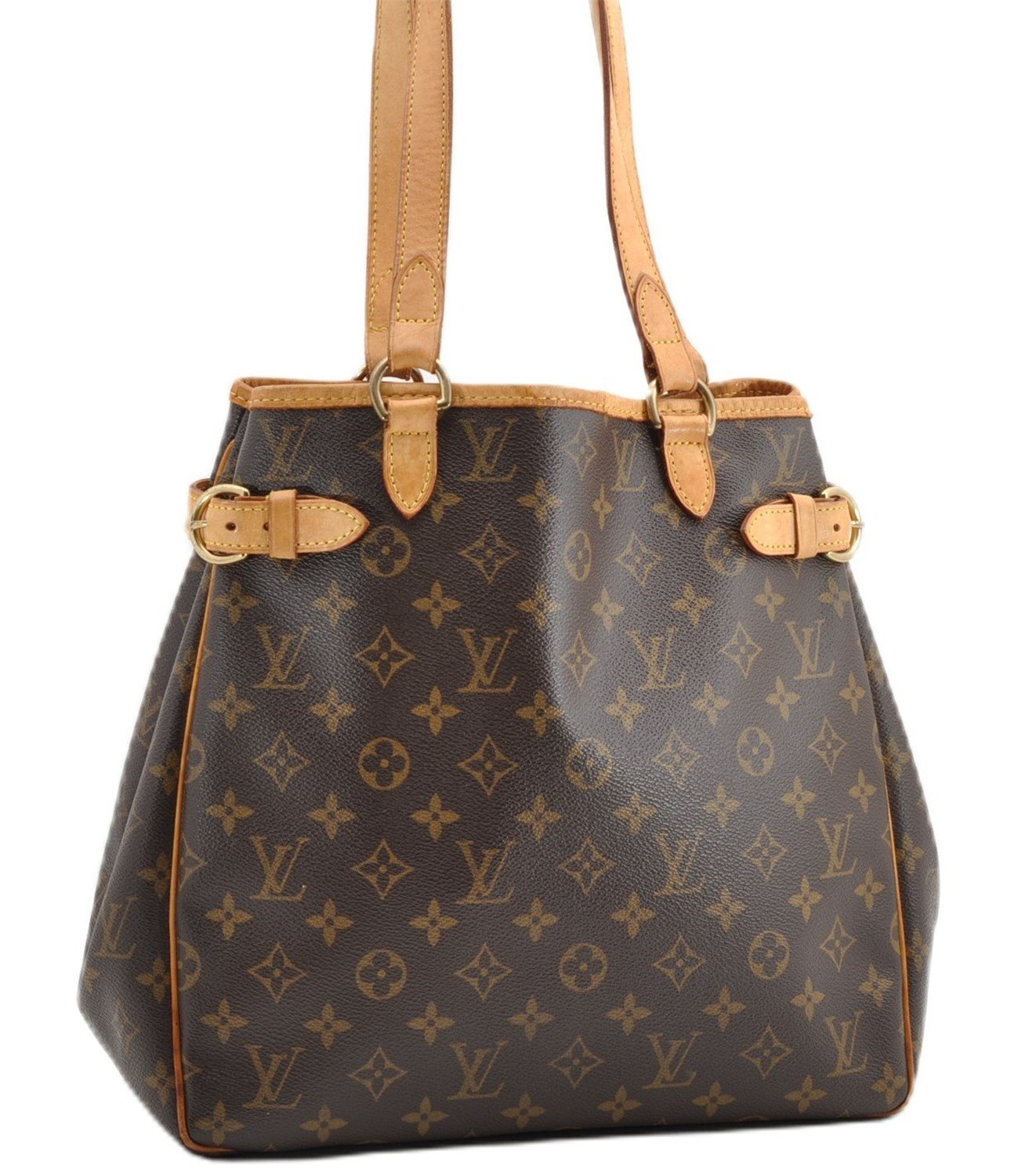 Authentic Louis Vuitton Monogram Batignolles Vertical Tote Bag M51153 LV 5002F