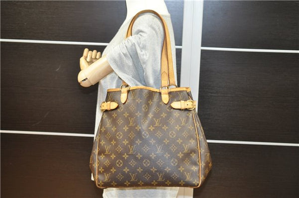 Authentic Louis Vuitton Monogram Batignolles Vertical Tote Bag M51153 LV 5002F