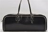 Authentic FENDI Vintage Shoulder Hand Bag Leather Black 5005D