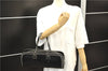 Authentic FENDI Vintage Shoulder Hand Bag Leather Black 5005D