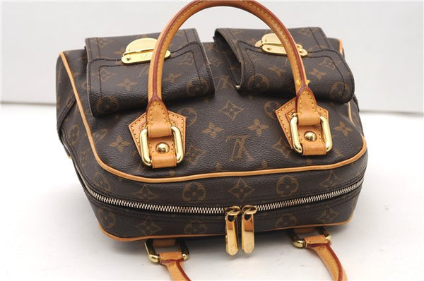 Authentic Louis Vuitton Monogram Manhattan PM Hand Bag Purse M40026 LV 5005F