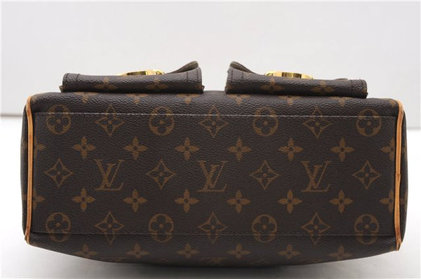Authentic Louis Vuitton Monogram Manhattan PM Hand Bag Purse M40026 LV 5005F