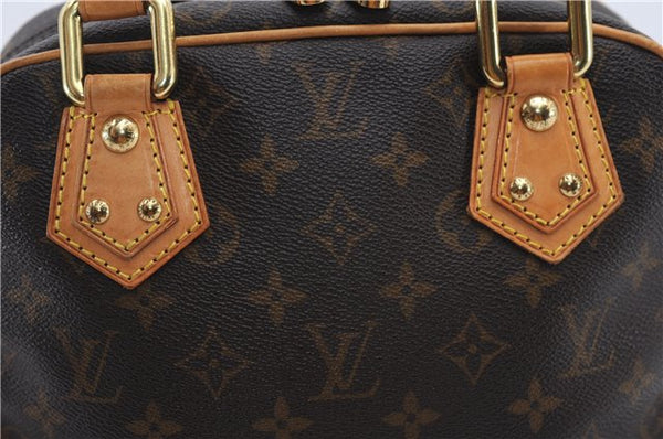 Authentic Louis Vuitton Monogram Manhattan PM Hand Bag Purse M40026 LV 5005F
