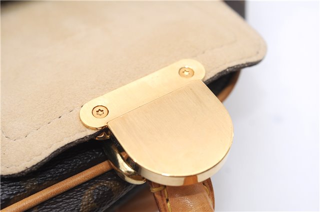 Authentic Louis Vuitton Monogram Manhattan PM Hand Bag Purse M40026 LV 5005F