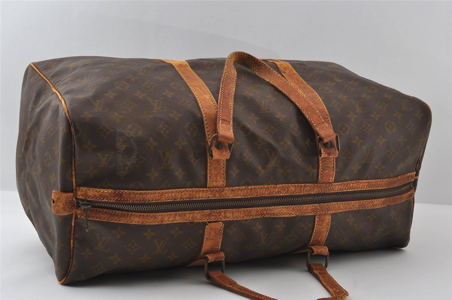 Authentic Louis Vuitton Monogram Sac Souple55 Hand Boston Bag Old Model LV 5006I