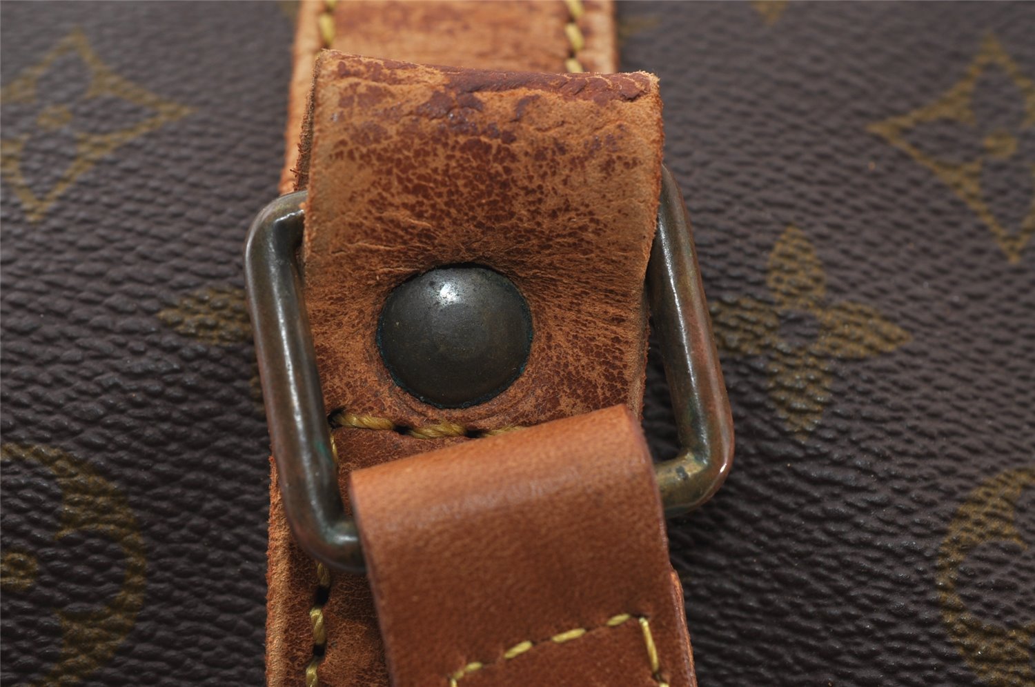 Authentic Louis Vuitton Monogram Sac Souple55 Hand Boston Bag Old Model LV 5006I