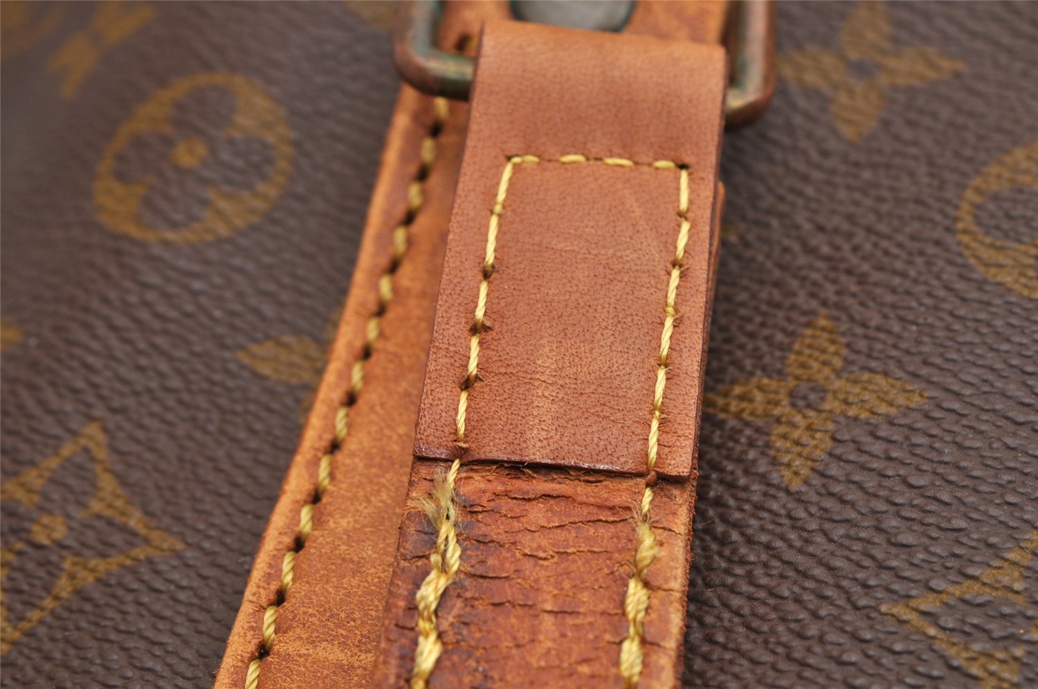 Authentic Louis Vuitton Monogram Sac Souple55 Hand Boston Bag Old Model LV 5006I