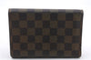 Authentic LOUIS VUITTON Damier Porte Tresor Etui Papier Wallet N61202 LV 5007C