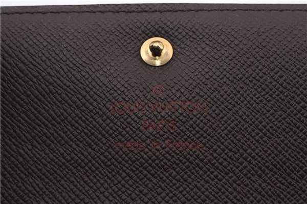 Authentic LOUIS VUITTON Damier Porte Tresor Etui Papier Wallet N61202 LV 5007C