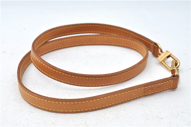 Authentic Louis Vuitton Leather Shoulder Strap Beige 39.0