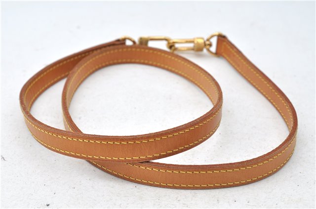Authentic Louis Vuitton Leather Shoulder Strap Beige 39.0