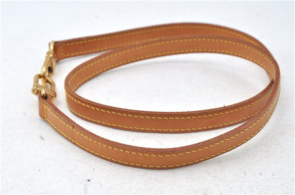Authentic Louis Vuitton Leather Shoulder Strap Beige 39.0" LV 5007D