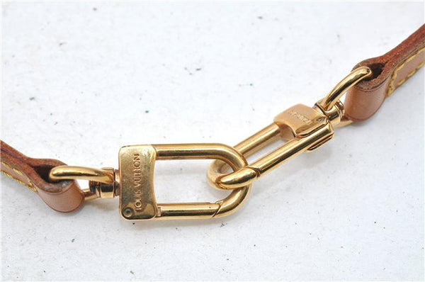 Authentic Louis Vuitton Leather Shoulder Strap Beige 39.0" LV 5007D