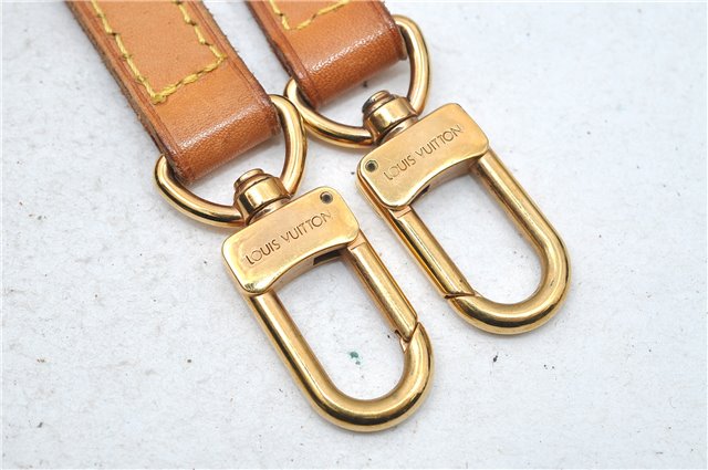 Authentic Louis Vuitton Leather Shoulder Strap Beige 39.0