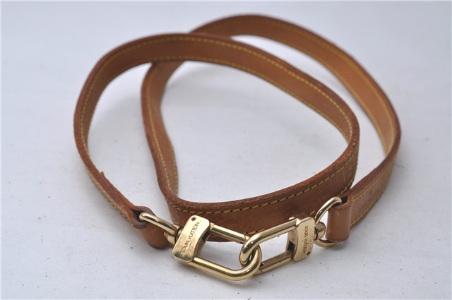 Authentic Louis Vuitton Leather Shoulder Strap Beige 39.0