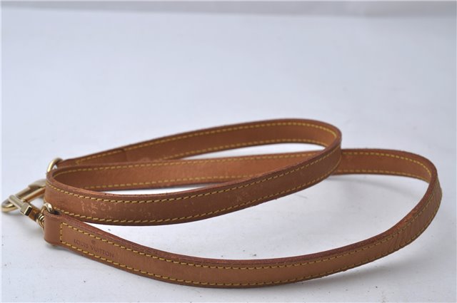 Authentic Louis Vuitton Leather Shoulder Strap Beige 39.0