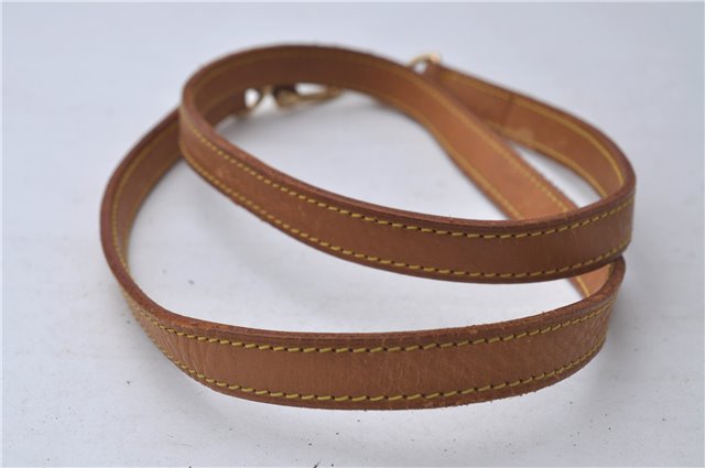 Authentic Louis Vuitton Leather Shoulder Strap Beige 39.0