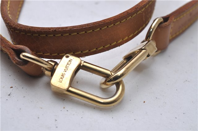 Authentic Louis Vuitton Leather Shoulder Strap Beige 39.0