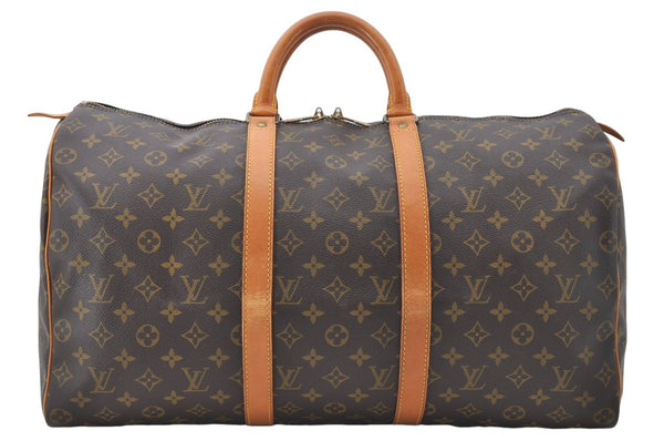 Authentic Louis Vuitton Monogram Keepall 50 Travel Boston Bag M41426 LV 5008E