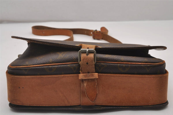 Authentic Louis Vuitton Monogram Cartouchiere GM Shoulder Bag Old Model 5008I