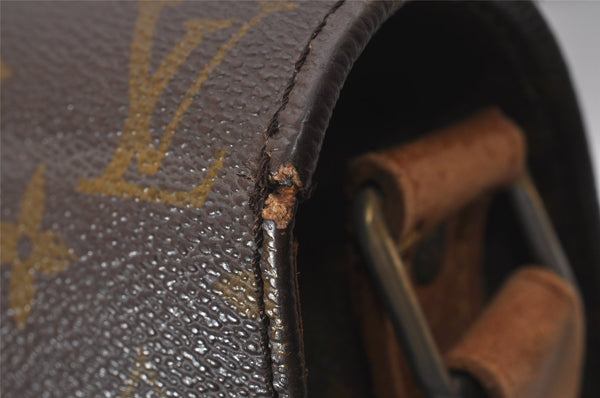 Authentic Louis Vuitton Monogram Cartouchiere GM Shoulder Bag Old Model 5008I