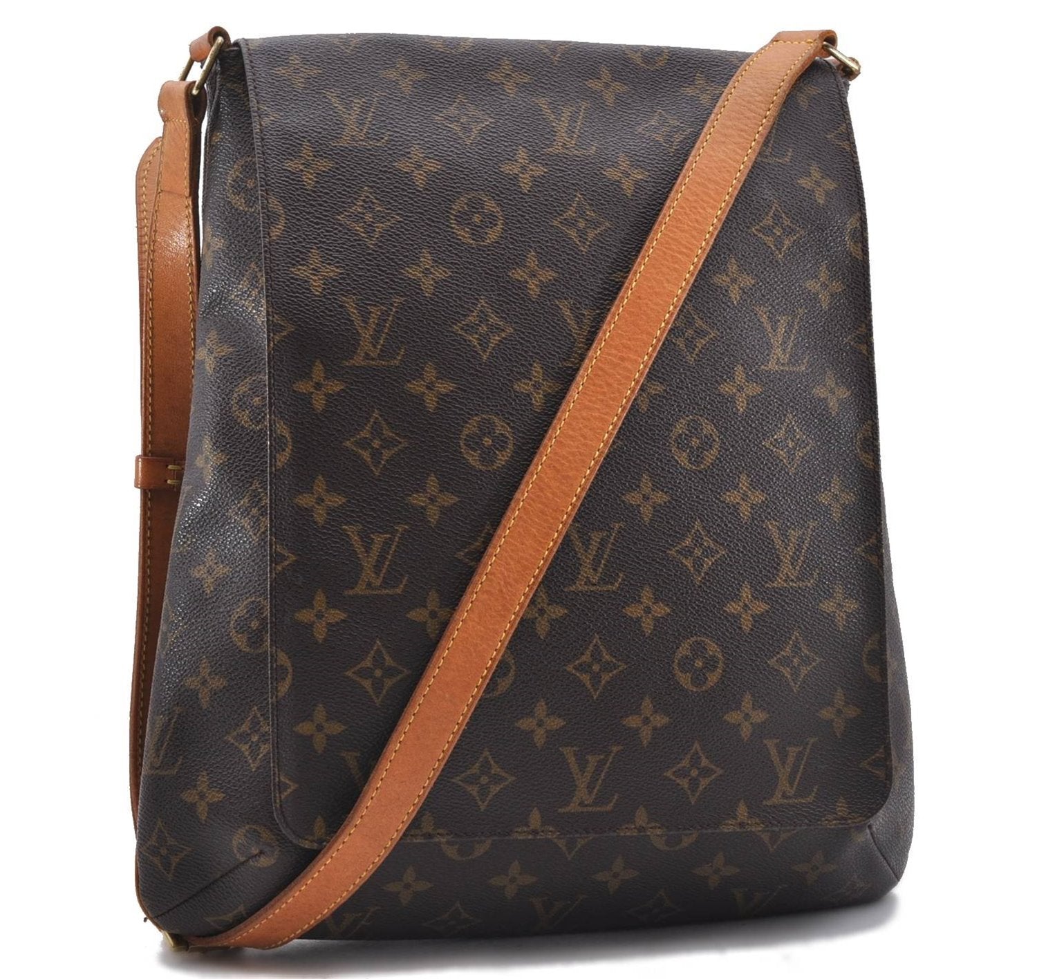 Authentic Louis Vuitton Monogram Musette Shoulder Cross Body Bag M51256 LV 5011D