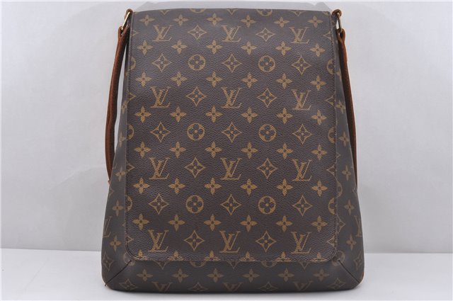 Authentic Louis Vuitton Monogram Musette Shoulder Cross Body Bag M51256 LV 5011D