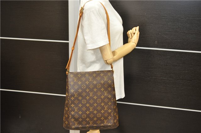 Authentic Louis Vuitton Monogram Musette Shoulder Cross Body Bag M51256 LV 5011D
