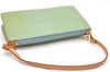 Auth Louis Vuitton Vernis Lexington Hand Bag Pouch Light Green M91011 LV 5012D