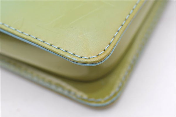 Auth Louis Vuitton Vernis Lexington Hand Bag Pouch Light Green M91011 LV 5012D