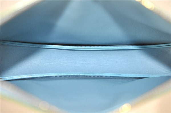 Auth Louis Vuitton Vernis Lexington Hand Bag Pouch Light Green M91011 LV 5012D