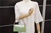 Auth Louis Vuitton Vernis Lexington Hand Bag Pouch Light Green M91011 LV 5012D