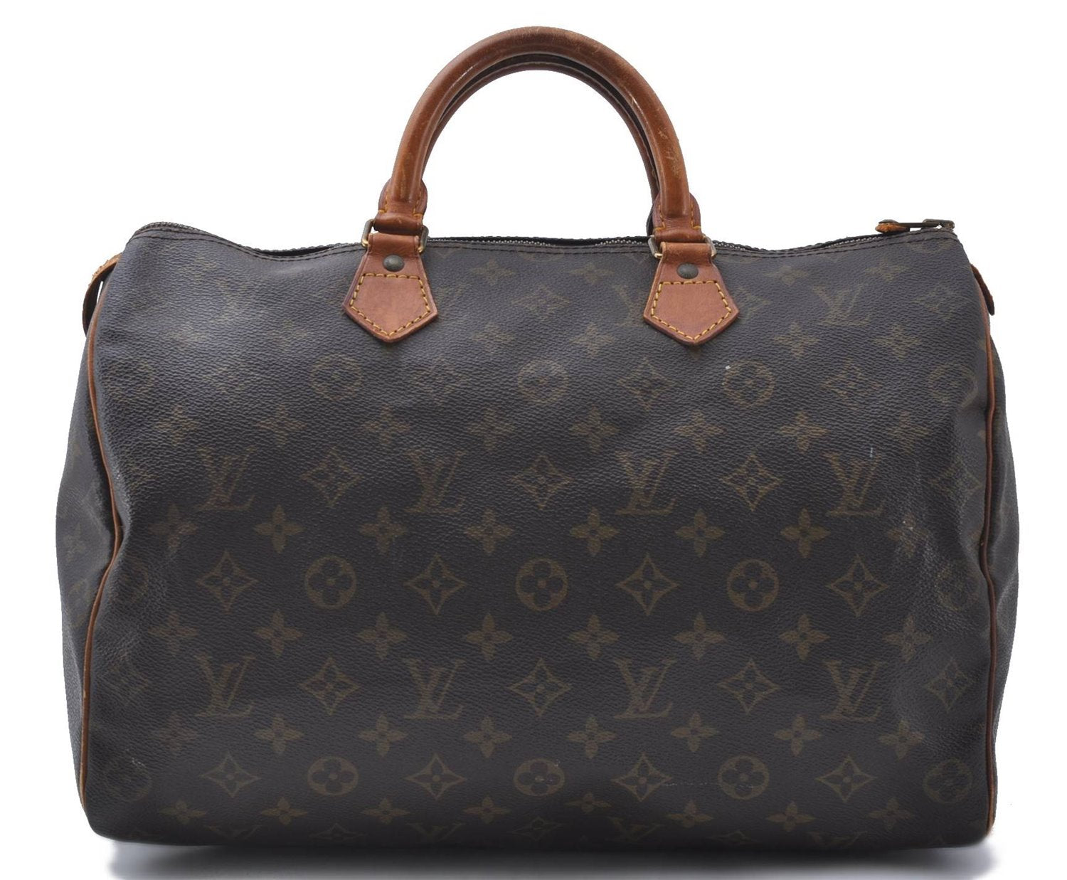 Authentic Louis Vuitton Monogram Speedy 35 Hand Boston Bag M41524 LV 5017D