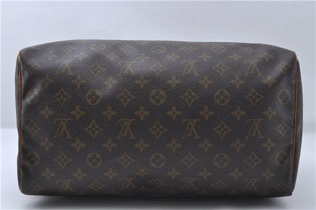 Authentic Louis Vuitton Monogram Speedy 35 Hand Boston Bag M41524 LV 5017D