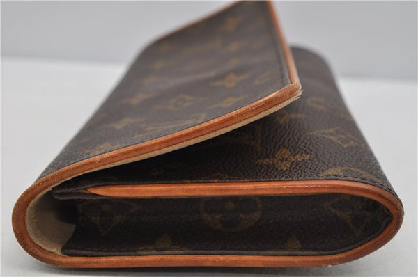 Authentic Louis Vuitton Monogram Pochette Twin GM Shoulder Bag M51852 LV 5018F