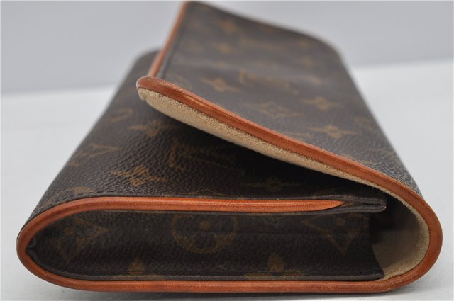 Authentic Louis Vuitton Monogram Pochette Twin GM Shoulder Bag M51852 LV 5018F
