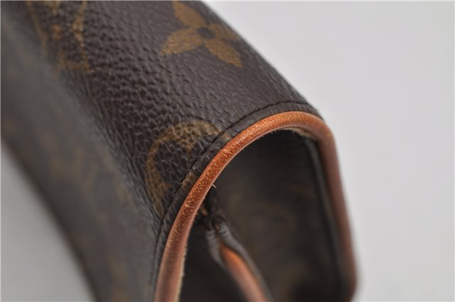 Authentic Louis Vuitton Monogram Pochette Twin GM Shoulder Bag M51852 LV 5018F